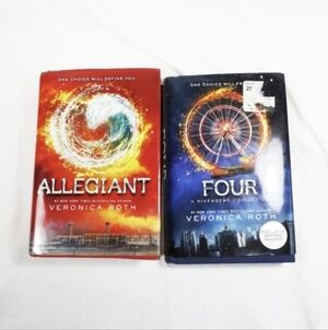 Lot of Veronica Roth Books Divergent: Allegiant, Four (Hard Cover)